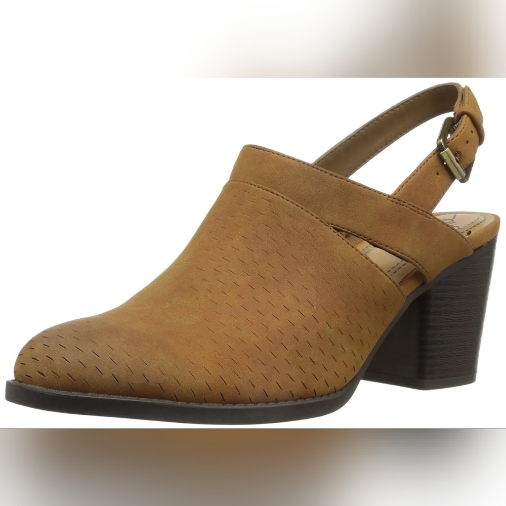 Natural Soul Tally All-Thru Comfort Clogs Size 8